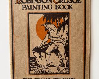 1914 ‘The Robinson Crusoe Painting Book’. This book was colored in in 1915/1916