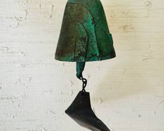 Small 7” Italian Cosanti Paolo Soleri Studios bronze brutalist windbell