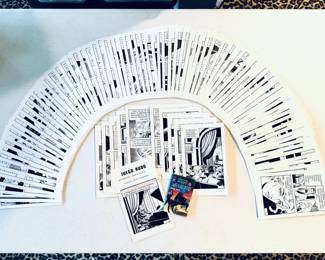 Amazing 1980 ‘Coleccion Micro Misterio - Juego Rudo No. 626’ original hand drawn 100 page comic panels by artist Julio Camarena. This will be sold as a collection with a copy of the ‘Juego Rudo’ comic