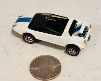 1969 Hot Wheels Redline Special White w/ Black Interior Jack Rabbit in Like New Vintage Condition