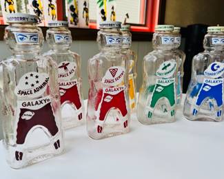 Out of this World 1950’s Galaxy Syrup Bottles by The Space Foods Company. These will be sold individually