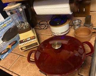overflowing with kitchen items