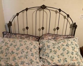 antique metal bed
