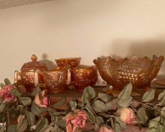 vintage carnival glass