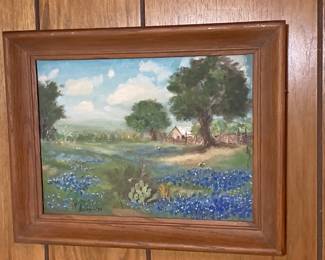 nice bluebonnet painting - 1971