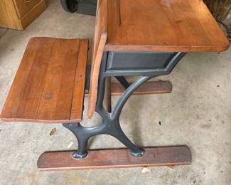 vintage/antique school desk
