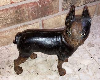 antique cast iron doorstop