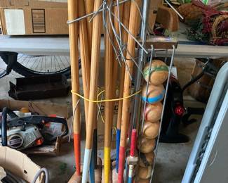 vintage French croquet set
