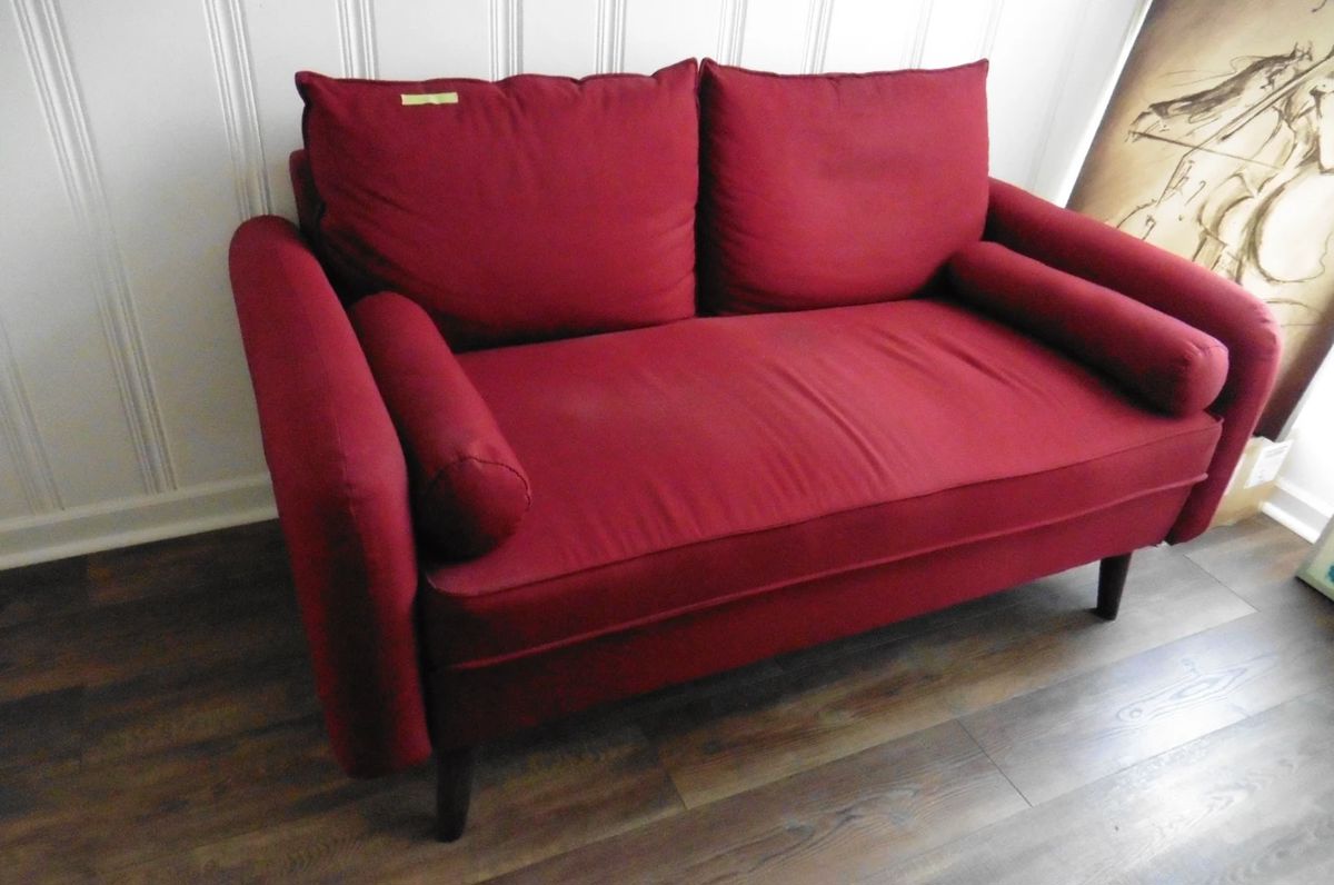 *Upholstered Modern Loveseat*