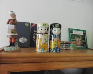 Vintage Chinese Tumblers, Books and Figurine