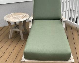 Gloster Teak Lounger & Table Set