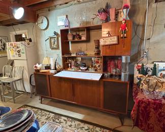 MCM Credenza & Bar Set