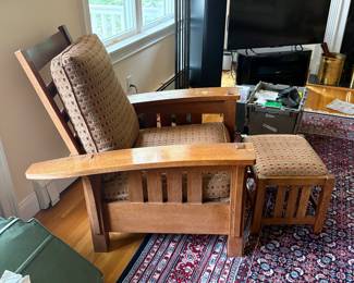 Stickley Morris Chair & Ottoman