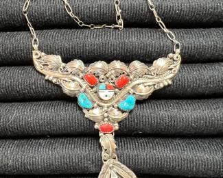 HARRY B YAZZIE NAVAJO STERLING