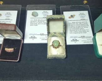 Ruby Diamond Jade Sapphire 14K Rings