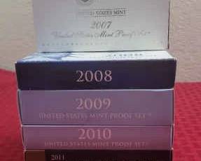 US Mint Proof Sets 2007-2011