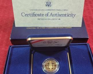 1987 Gold Five Dollar Coin