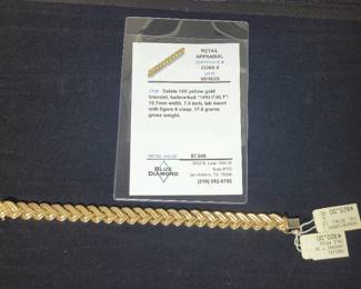 14K Gold Bracelet 176g