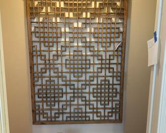 Asian Inspired Wooden Grid