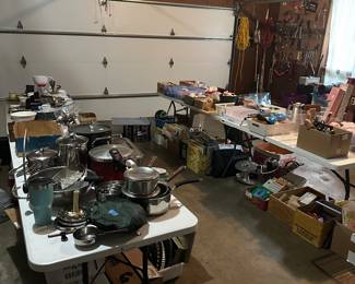 Kitchen and Housewares in Garage