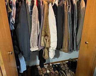Men's and women's clothing and shoes.....