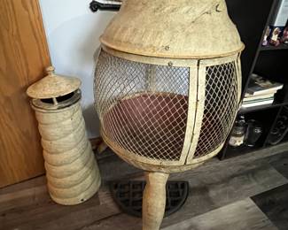 Cast iron chimenea