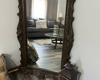 Wood framed floor mirror!