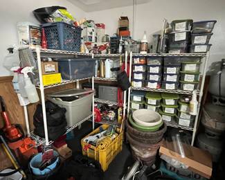 and shelving units!