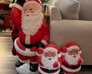 Santa blow molds!