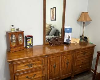 Dresser with mirror