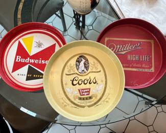 Metal beer trays