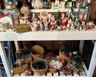 Christmas and Longaberger baskets