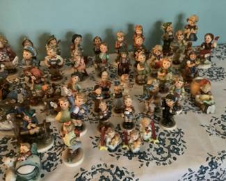 Large collection of Hummels…due to large amount, will be sold by the height and style.