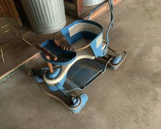 Antique baby stroller