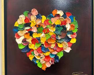 "International Love II" Original on Canvas by Philip Romano