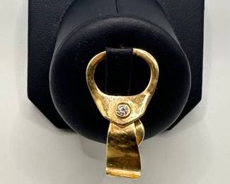 14k & Diamond Can Tab Pin