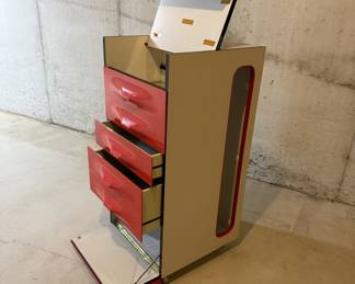 Raymond Loewy Red DF 2000 Valet Cabinet
