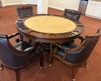 Game table & chairs - reversible top