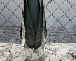 Sommerso art glass vase