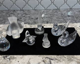 Steuben, Lalique, Waterford & Swarovski