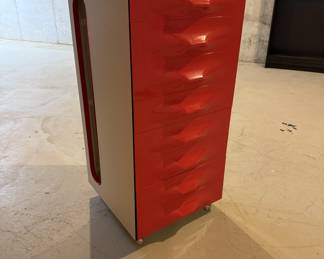 Raymond Loewy Red DF 2000 Valet Cabinet
