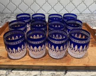 Waterford cobalt Double Old Fashioneds