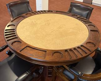 Game table & chairs - reversible top