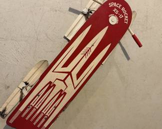 Vintage "Space Rocket" metal sled