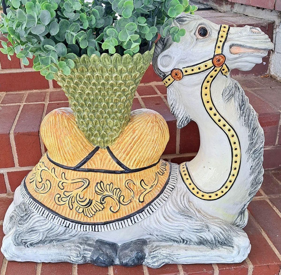 LARGE CERAMIC CAMEL PLANTER