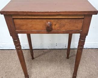 EARLY ANTIQUE TABLE W FIND DOVETAIL DRAWERS