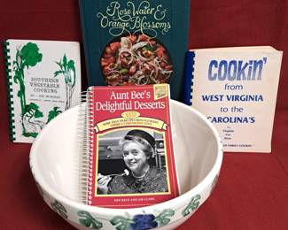 POTTERY MIXING BOWL COOKBOOKS
