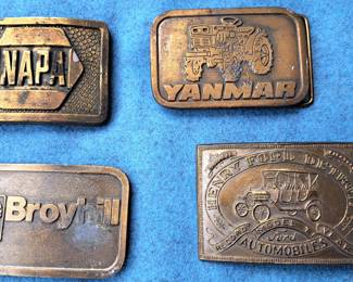 BRASS BELT BUCKLES LOT