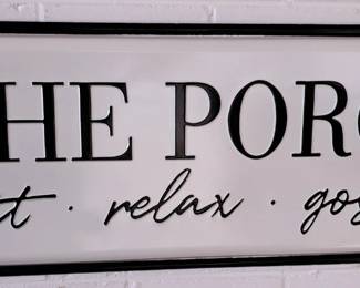 YARD LONG PORCH METAL SIGN
