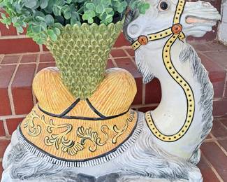 LARGE CERAMIC CAMEL PLANTER